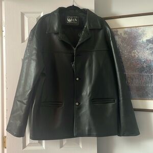 NWT Vintage leather jacket made in Italy size XXL